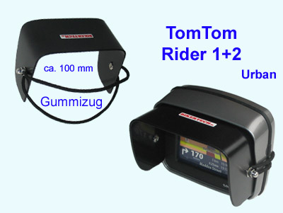 Sonnenblende, sunshade, Sonnenschutz, Blendung, Ablesen, Selbstbau, TomTom,  NAVI, BIKERTECH