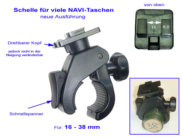 Drehbare Schelle für schnelle Montage (AIV-Klick)<br> <font  color=red>ARTIKEL derzeit NICHT LIEFERBAR</font></a><br><font  color=green>Aber eine bessere Alternative</font></a>